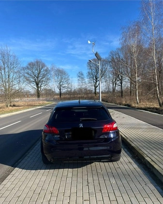 Peugeot 308 cena 44400 przebieg: 105000, rok produkcji 2018 z Żmigród małe 106